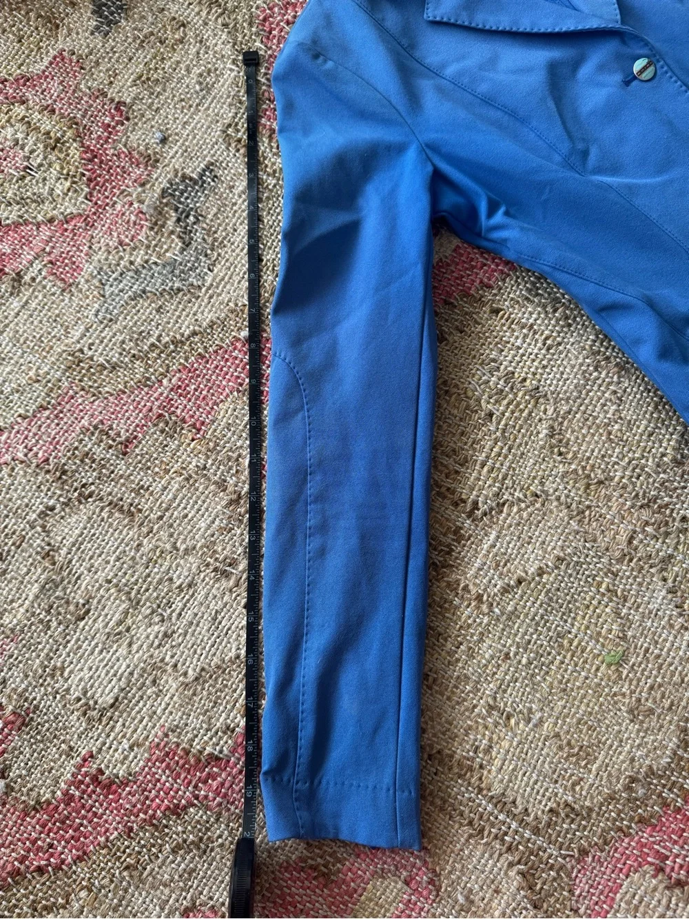 Animo Italia Show Jacket Blue w/ Stud Embellishments & Floral Trim IT 40/US 4 - Picture 13 of 16